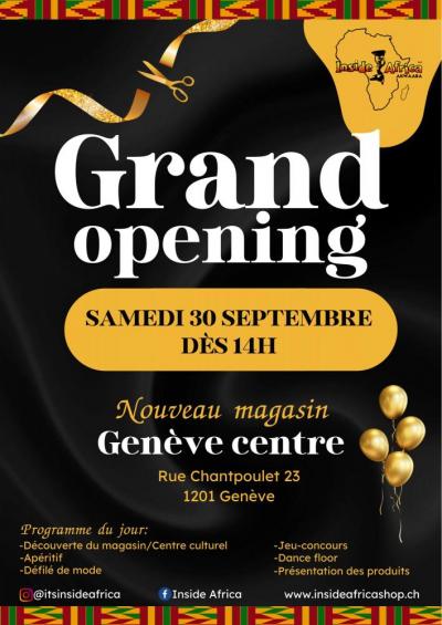 Opening-Inauguration de Magasin de GENEVE CENTRE