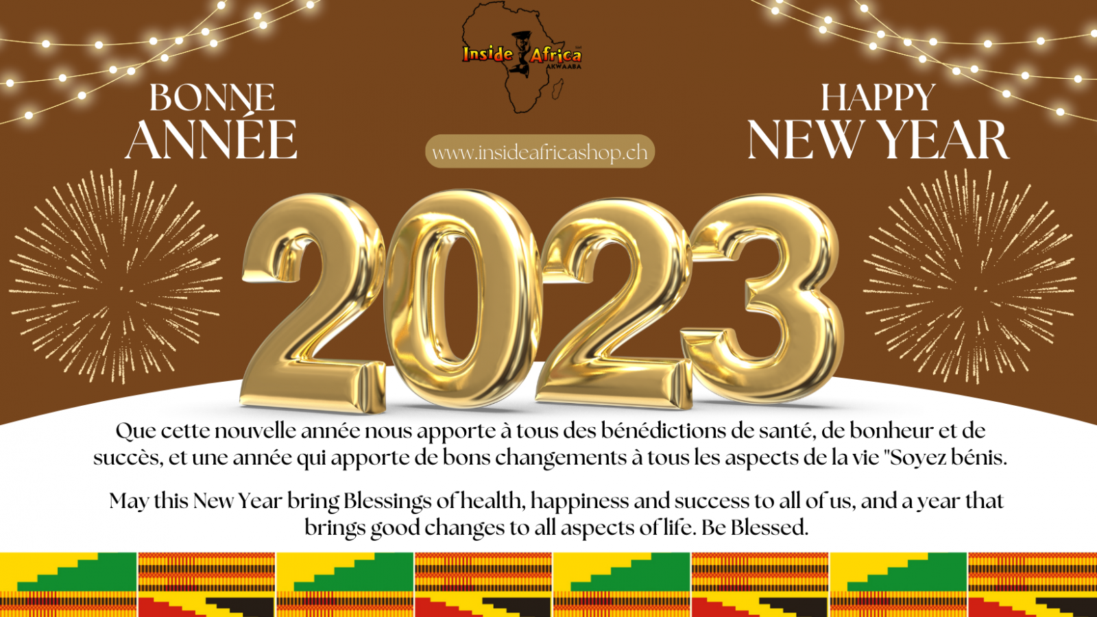 Inside Africa souhaite Bonne Année 2023 Meilleures voeux pour 2023