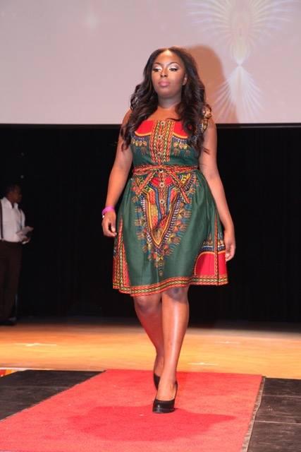 Gala participant walking across the stage