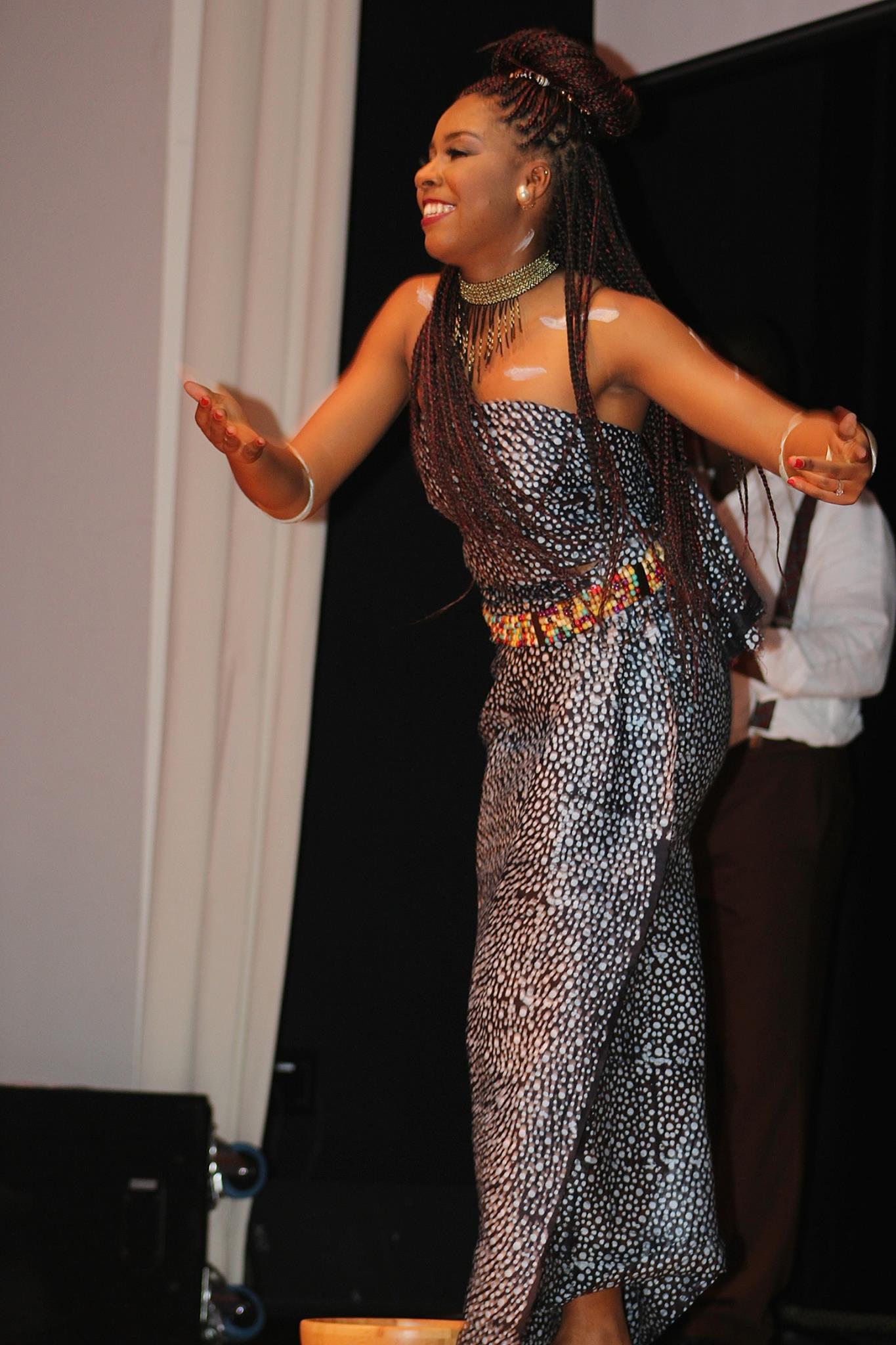 Gala participant walking on stage